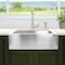 Nantucket Sinks Apron302010SR-16 30 Inch Pro Series Single Bowl Farmhouse Apron Front Stainless Steel Kitchen Sink APRON302010-SR-16 - alternate 2